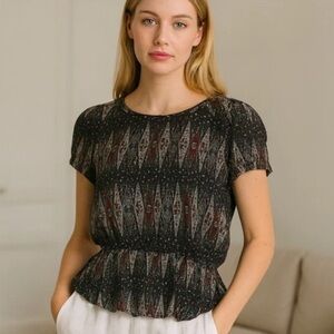 🔥ISABEL MARANT🔥Etoile STUNNING silk print top size S NWOT price firm!